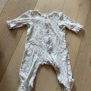 Little Me Floral Print Kids One Piece Pajama